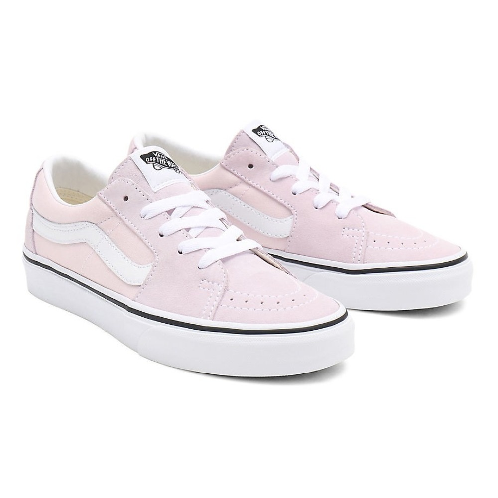 Vans Sk8-Low Orchid Ice True White Suede Canvas Sneakers‎ VN0A4UUKA0M Womens 6